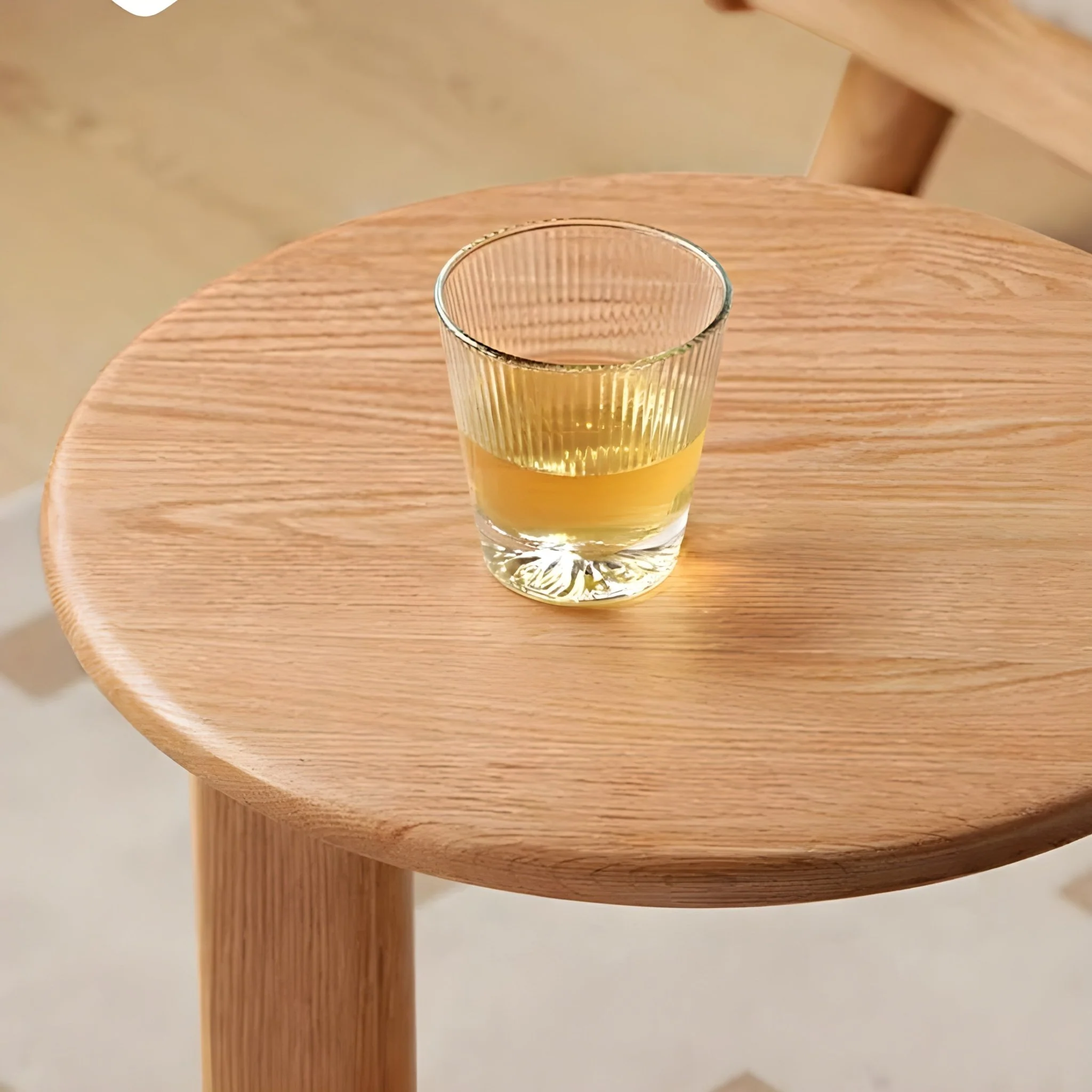 Anders Natural Solid Oak Coffee Table Set Design Two - Image 7