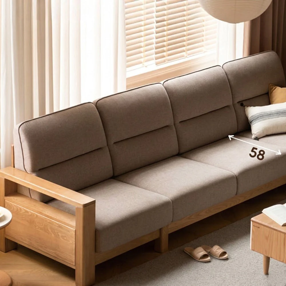 Antillo Natural Solid Ash Sofa - Image 5