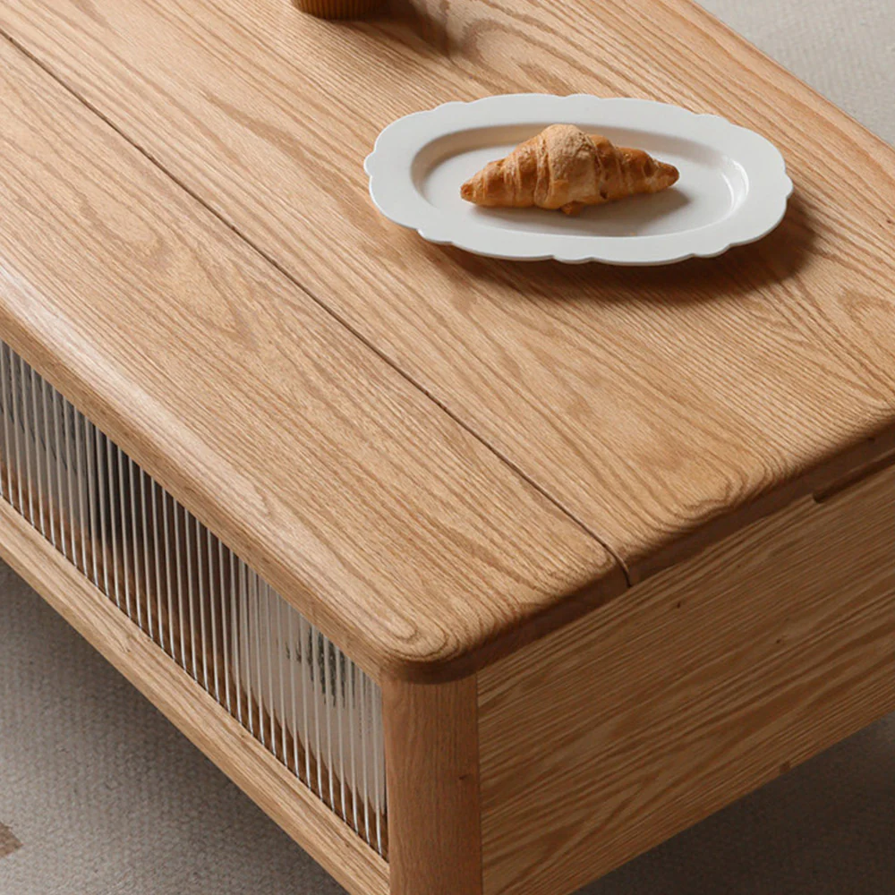 Anzio Natural Solid Oak Lift-Top Coffee Table - Image 7