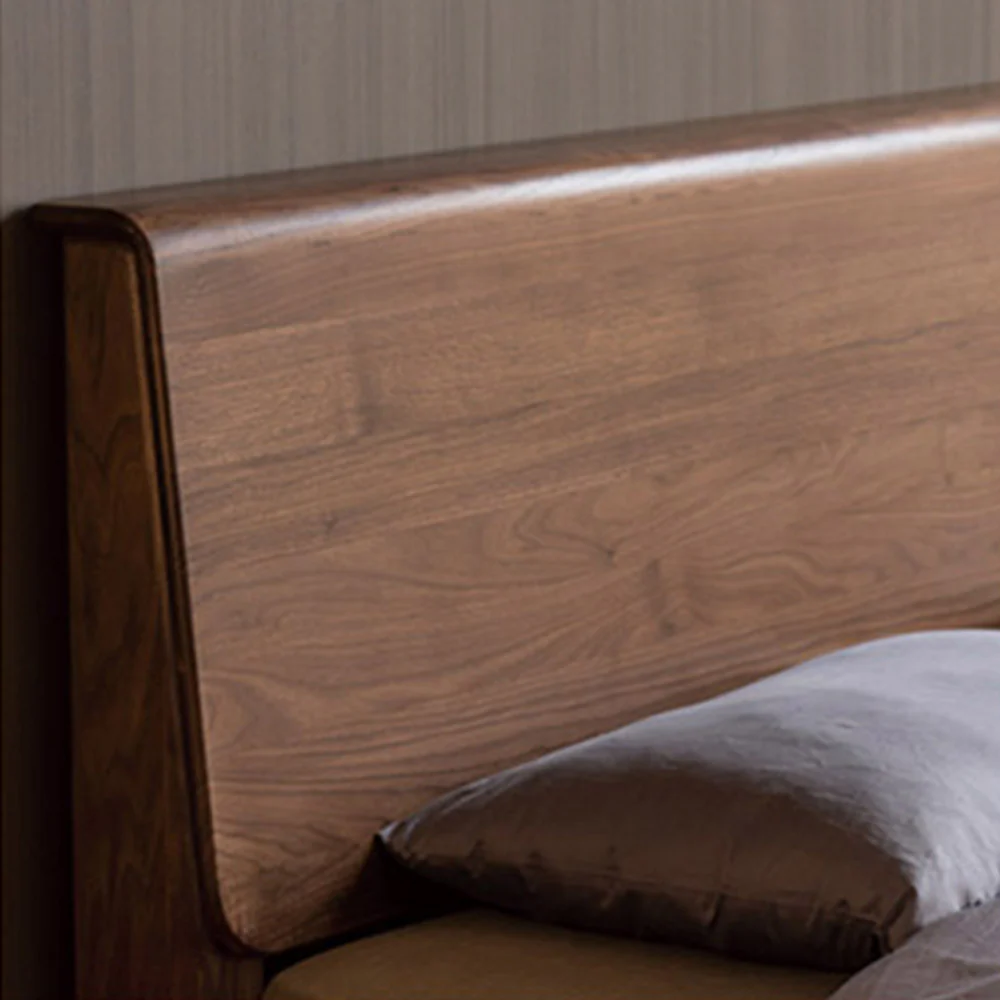 Bailey Natural Solid Walnut Bed Frame - Image 8