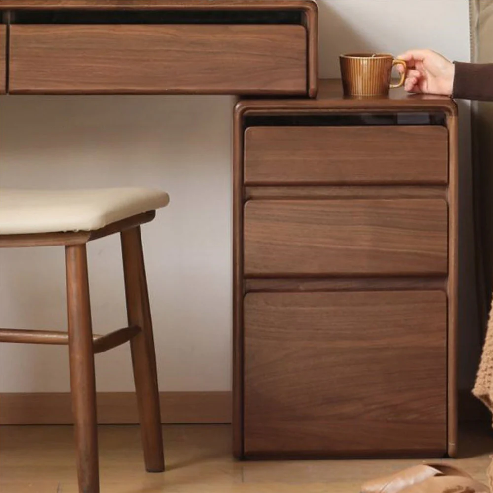 Bailey Natural Solid Walnut Dressing Table - Image 6