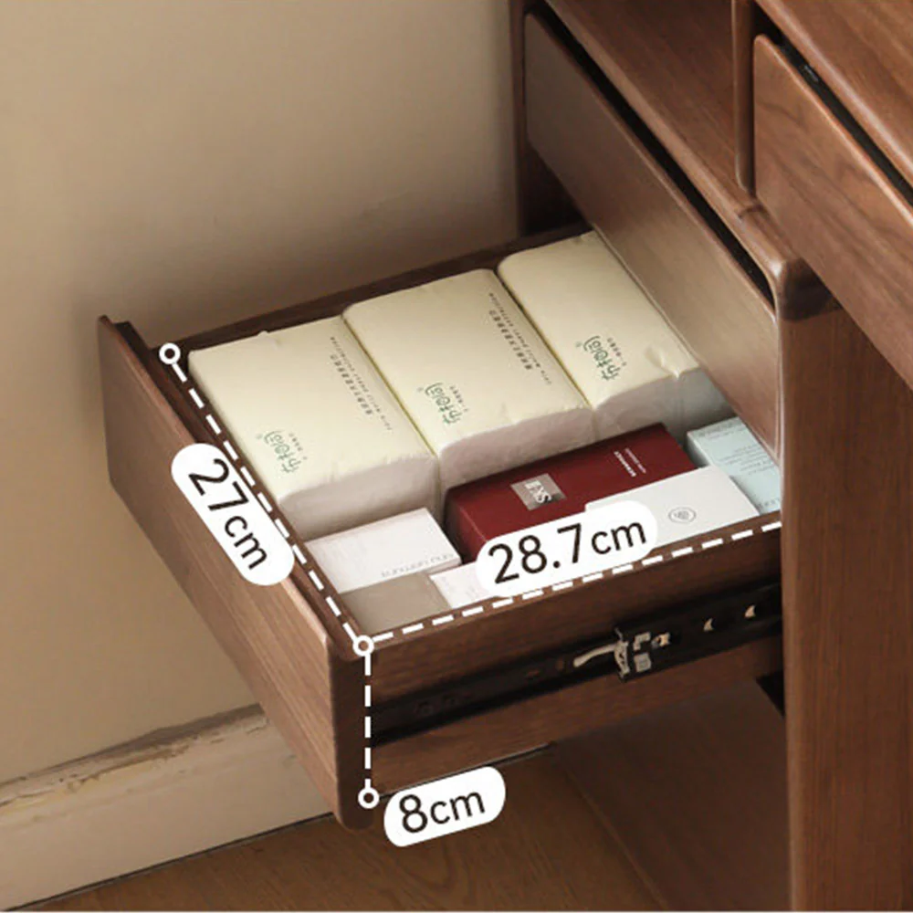 Bailey Natural Solid Walnut Dressing Table - Image 9