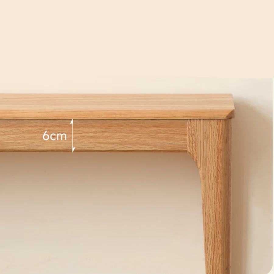 Seattle Natural Solid Oak Bench - Image 5