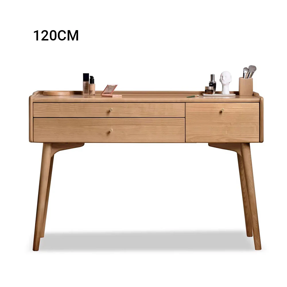 Beverley Natural Solid Ash Dressing Table - Image 10