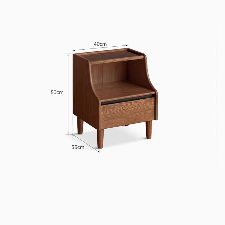 Bogen Natural Solid Oak Bedside Table - Image 11