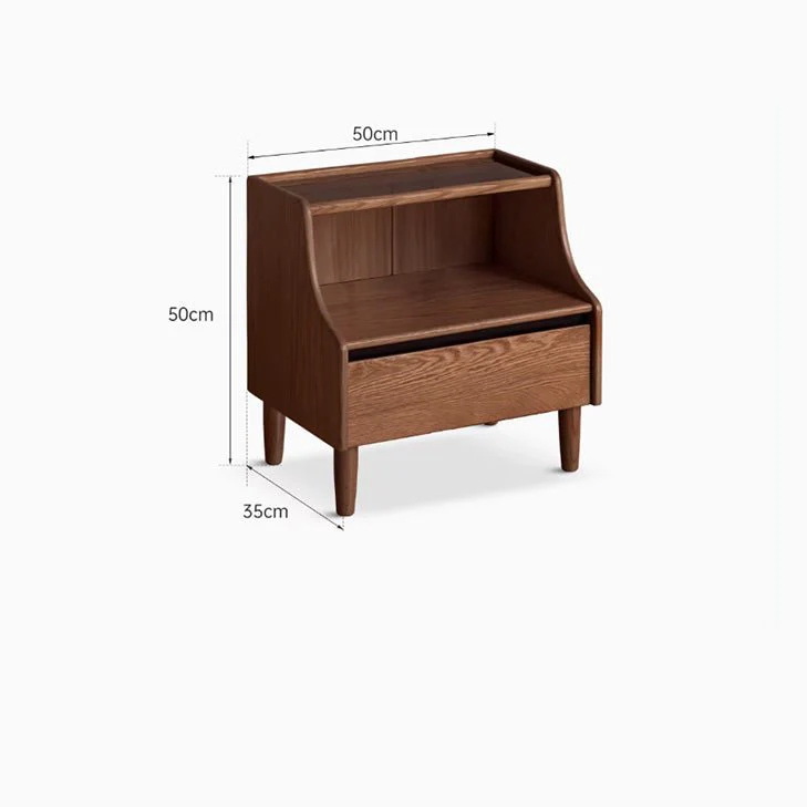 Bogen Natural Solid Oak Bedside Table - Image 13