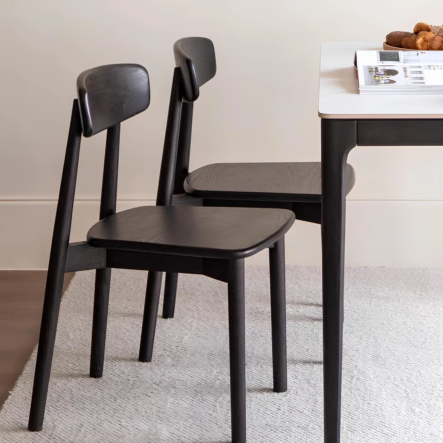 Oslo Charcoal Solid Oak Dining Chair - Image 4