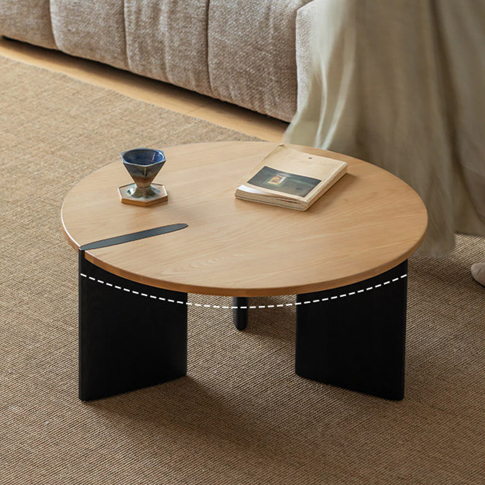 Charcoal Solid Ash Coffee Table Set - Image 6