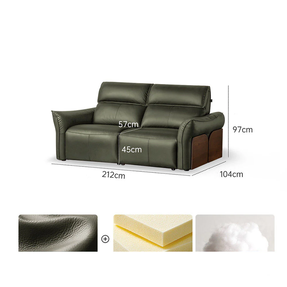 Cordorniz Genuine Leather Electric Recliner Sofa - Image 13