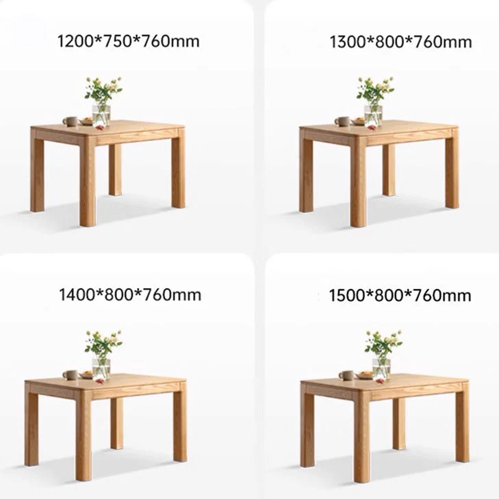 Cuba Natural Solid Ash Dining Table - Image 7
