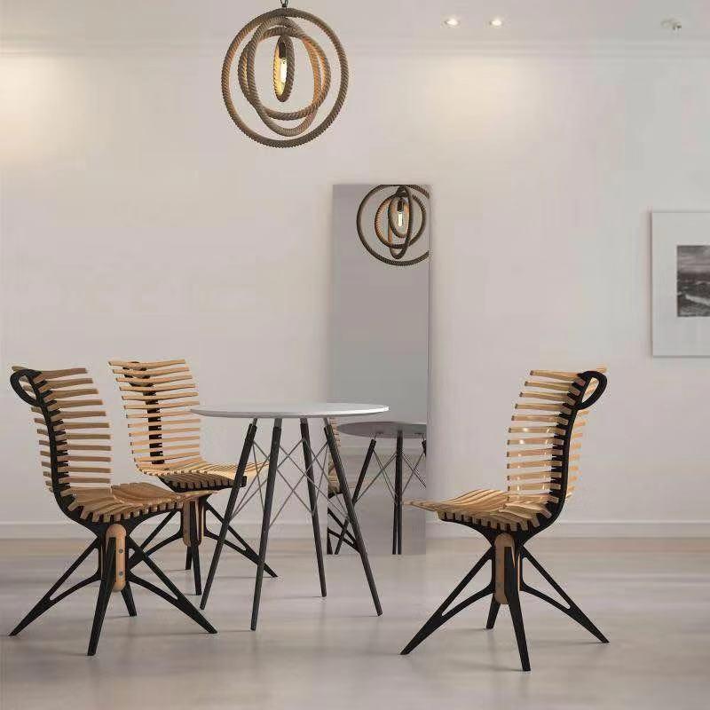 Fish Bone Designer Chair - Image 3