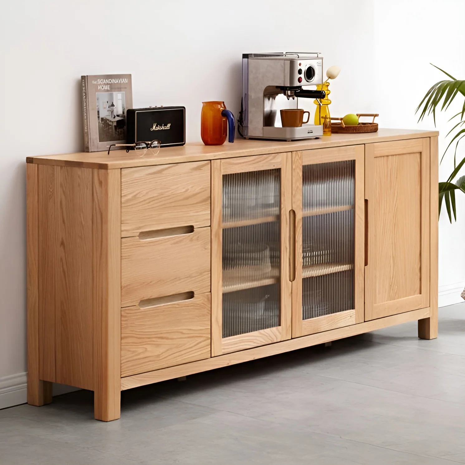 Humbie Natural Solid Oak Extra Large Sideboard - Image 3