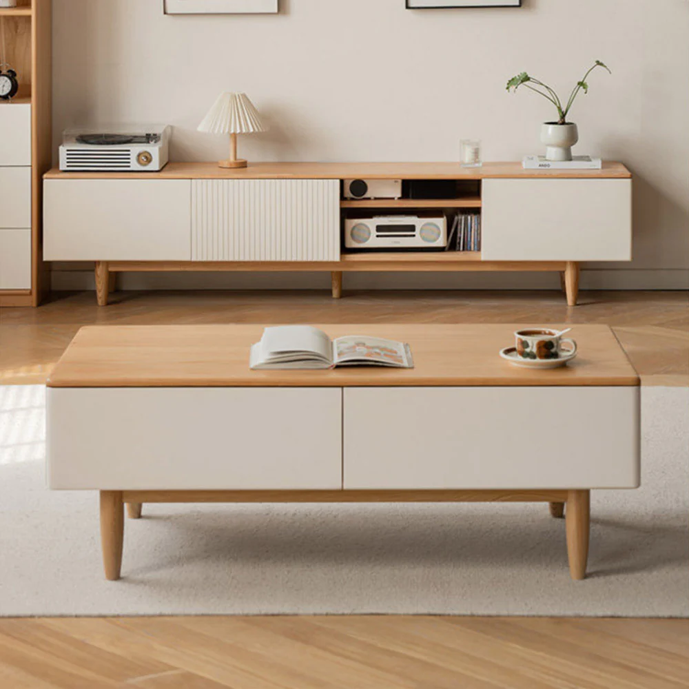 Korge Solid Oak Coffee Table - Image 2