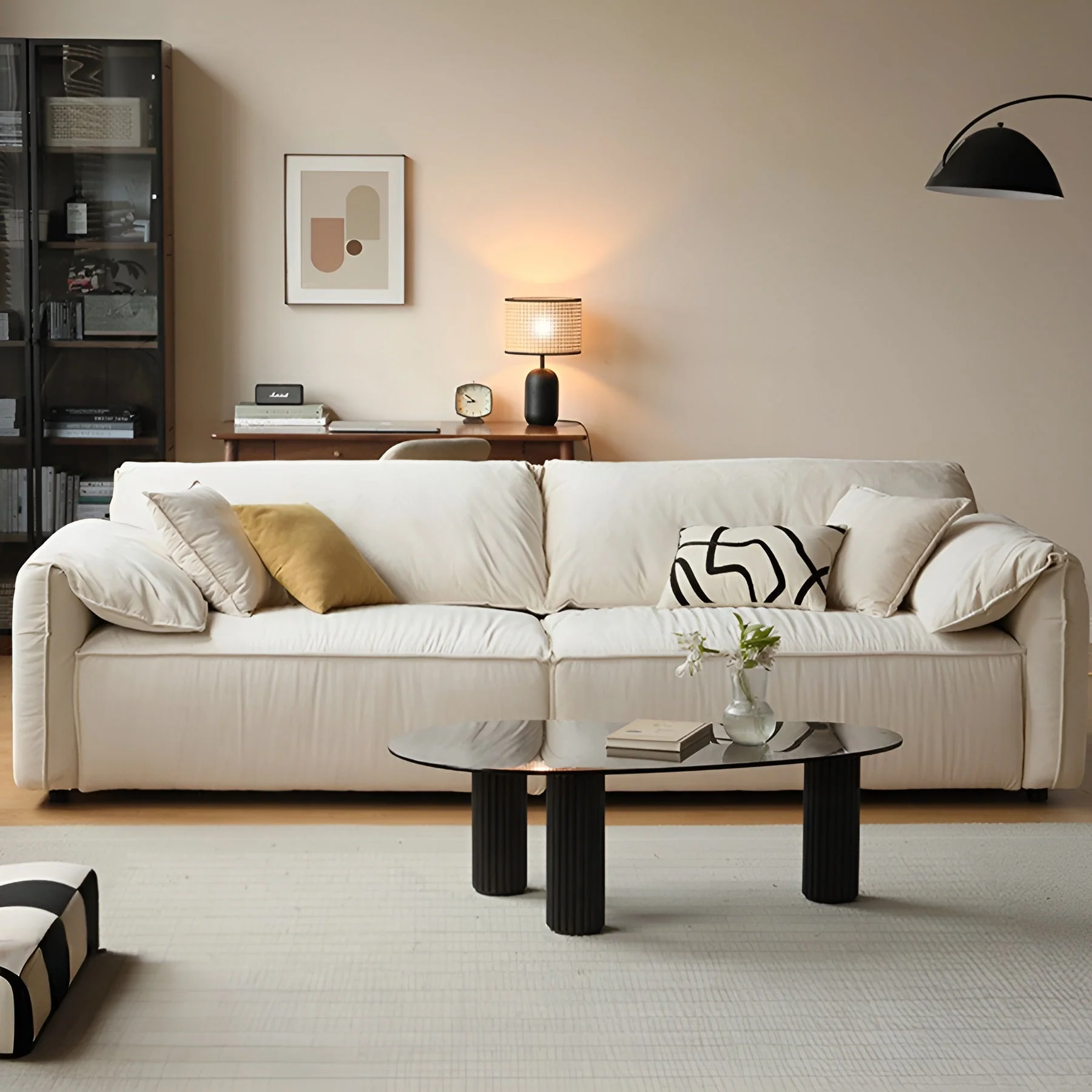 Launac Microsuede Sofa - Image 2