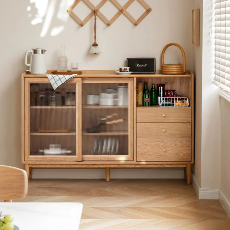 Lund Natural Solid Oak Sideboard - Image 2