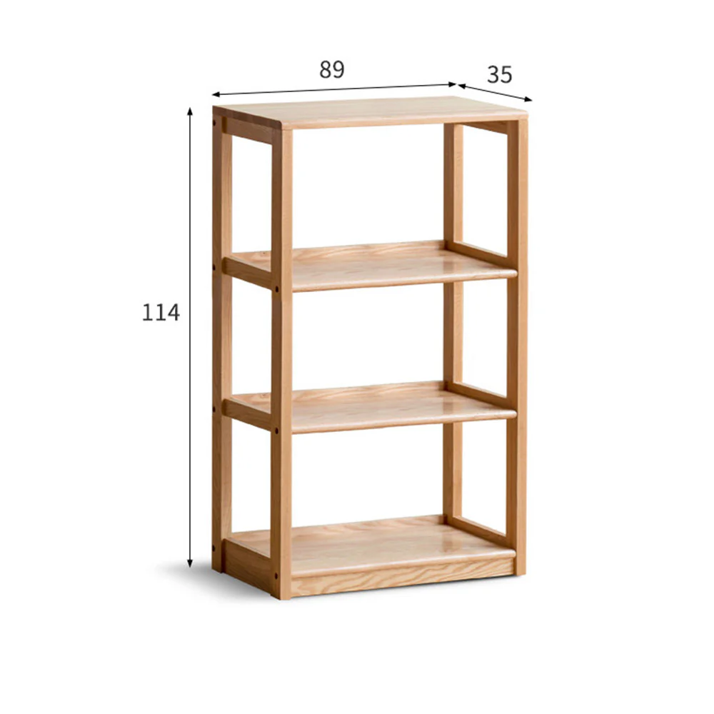 Medolla Natural Solid Oak Storage Shelf - Image 8