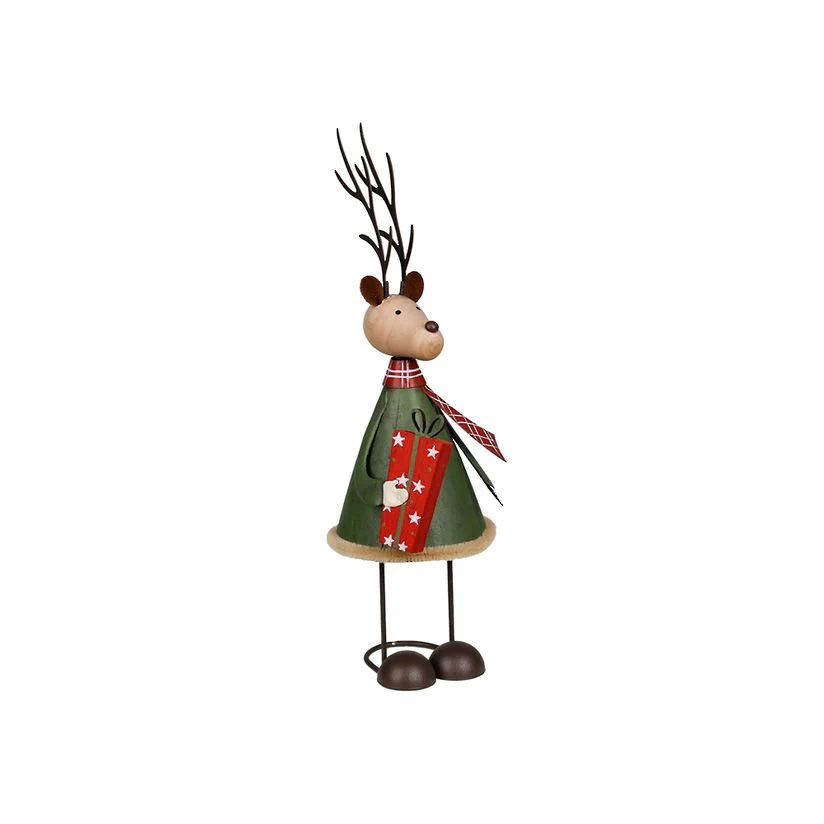 Metal Deer w/Gift Green - Small FXR846SGR - Image 2