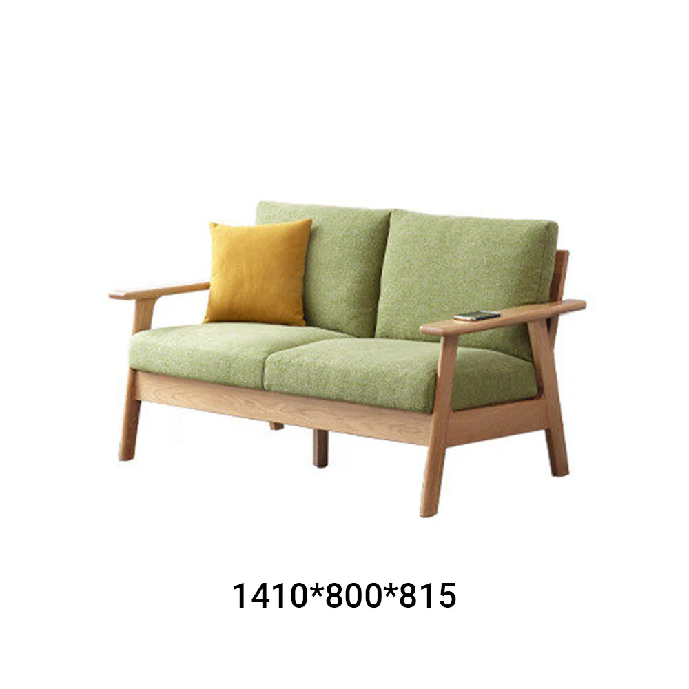 Nayoro Natural Solid Oak Seat Sofa - Image 9