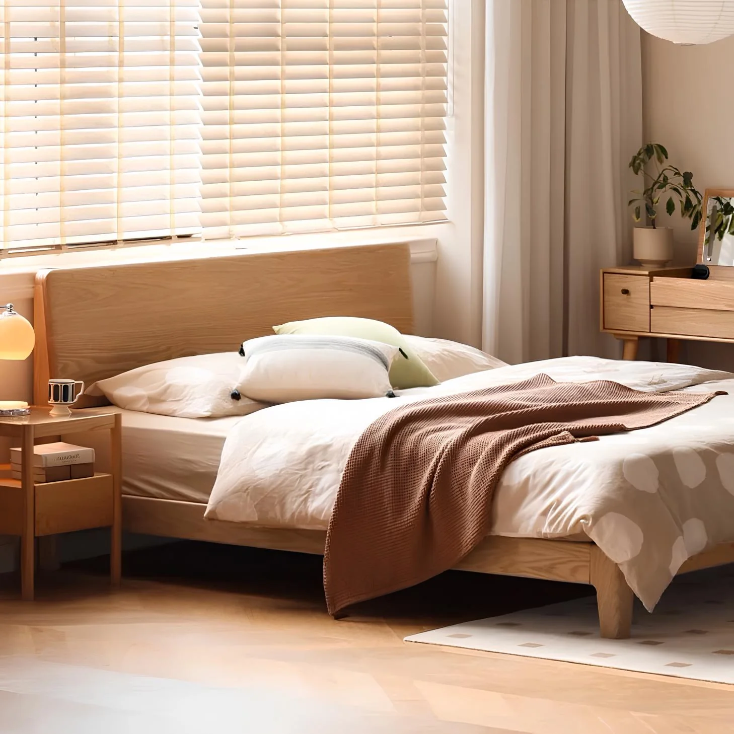 Oslo Natural Solid Oak Bed Frame - Image 3