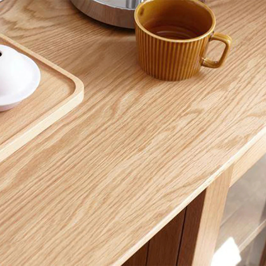 Oslo Natural Solid Oak Small Sideboard - Image 5
