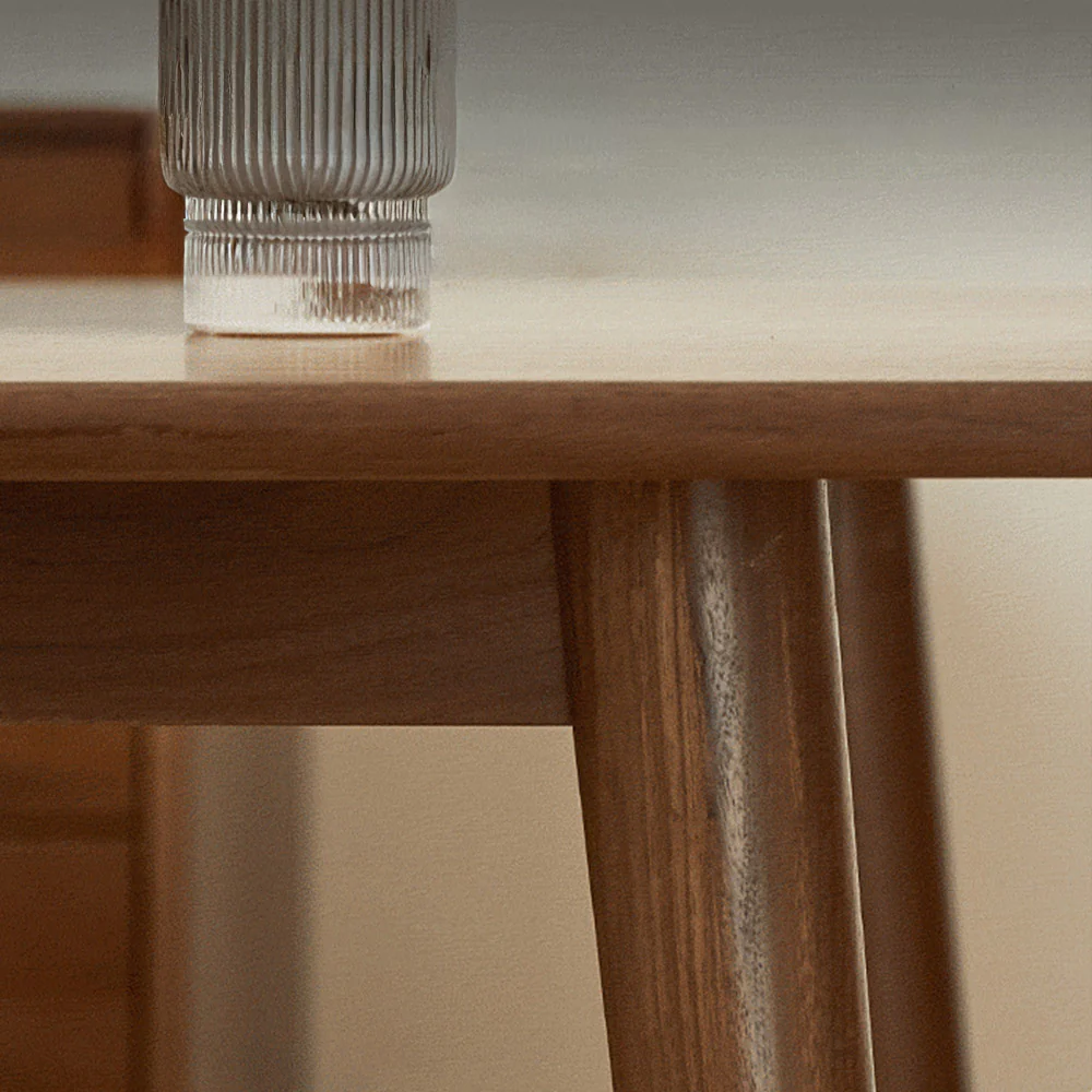 Oslo Natural Solid Walnut Dining Table - Image 6