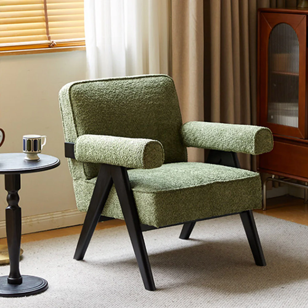 Polino Faux Shearling Leisure Sofa Chair - Image 2