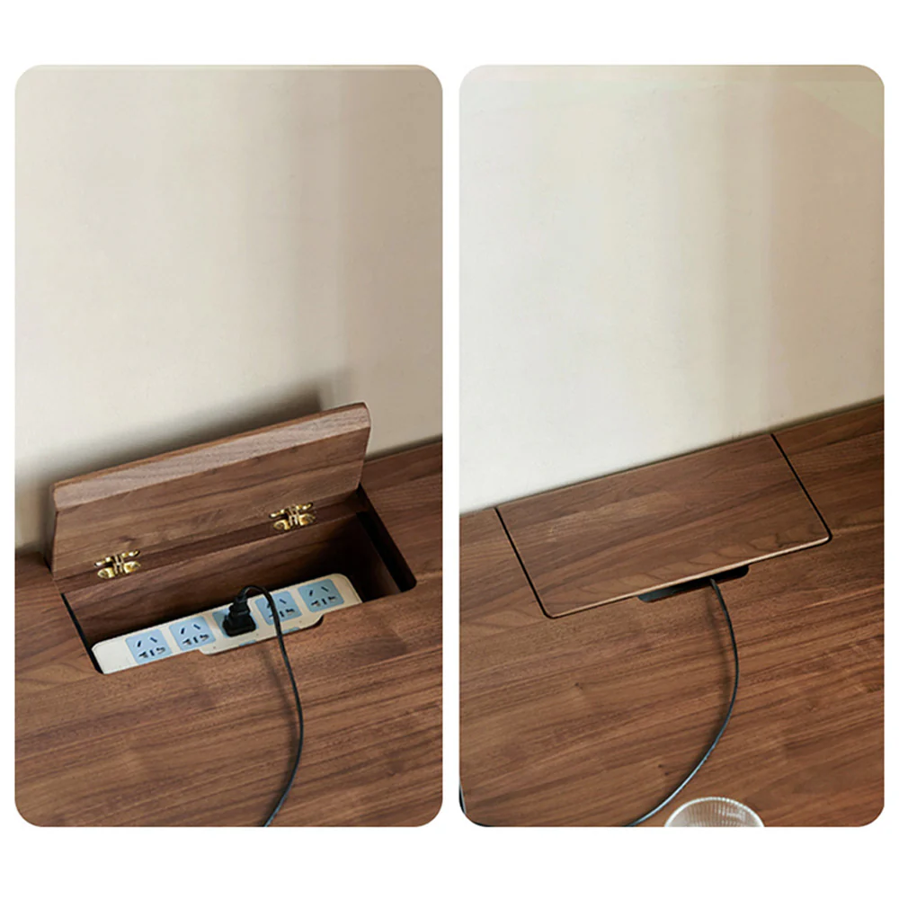 Rello Natural Solid Walnut Office Desk - Image 9