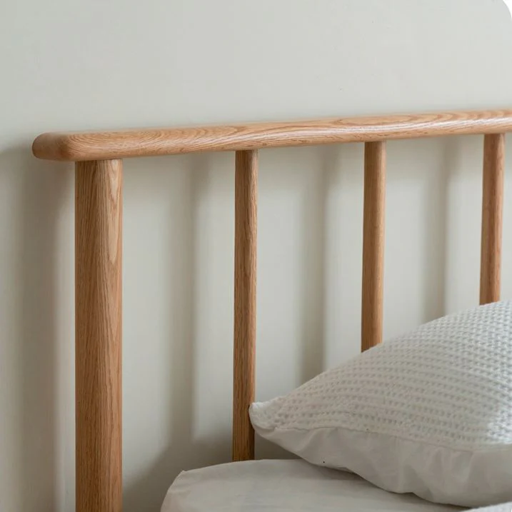Salos Natural Solid Oak Bed Frame - Image 3