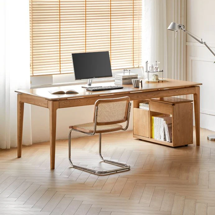 Seattle Natural Solid Ash Large Dining Table Office Desk - Image 5