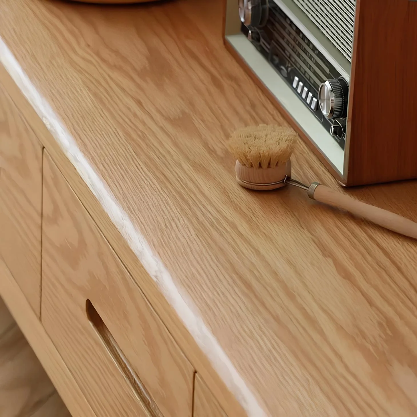 Seattle Natural Solid Oak Entertainment Unit Design Three - Image 6