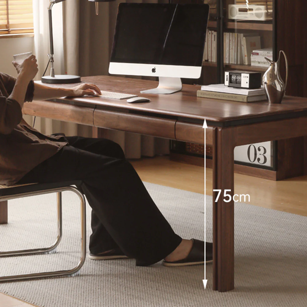 Tarfala Natural Solid Walnut Large Work Station - Image 3