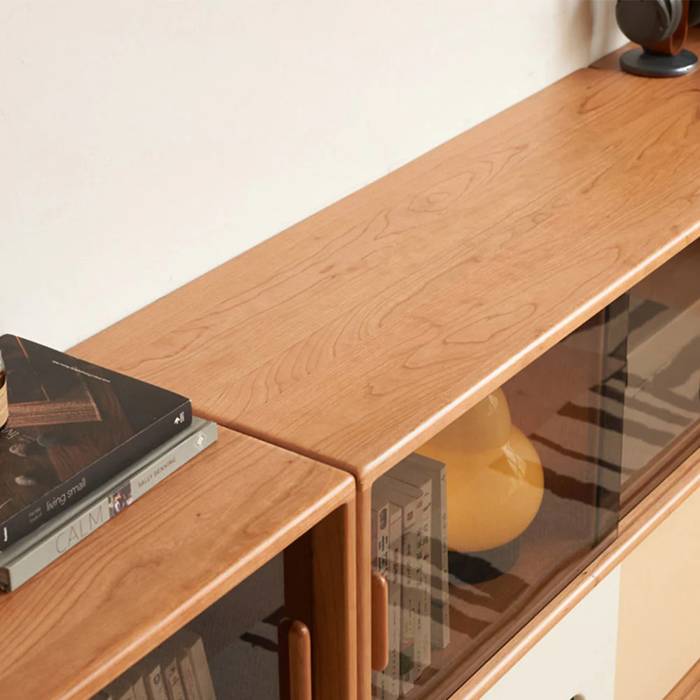 Tonnac Solid Cherry Small Bookcase/Sideboard - Image 7