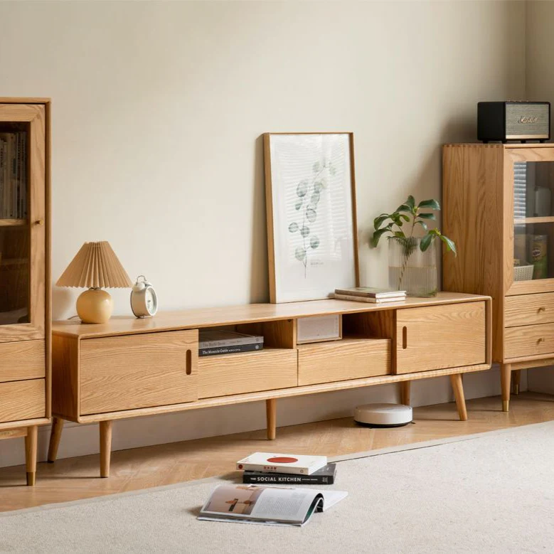 Yorko Natural Solid Oak TV unit - Image 3