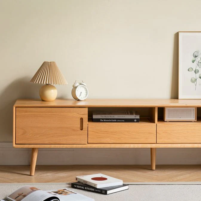 Yorko Natural Solid Oak TV unit - Image 5