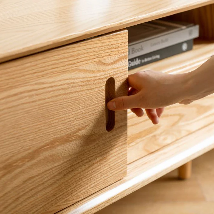Yorko Natural Solid Oak TV unit - Image 7